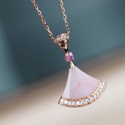[⭐Aura]DREAM NECKLACE PINK MOP DIAMOND