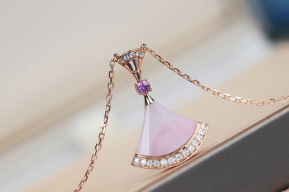 [⭐Aura]DREAM NECKLACE PINK MOP DIAMOND