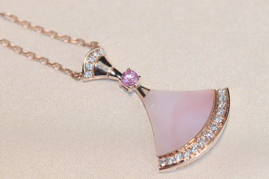 [⭐Aura]DREAM NECKLACE PINK MOP DIAMOND