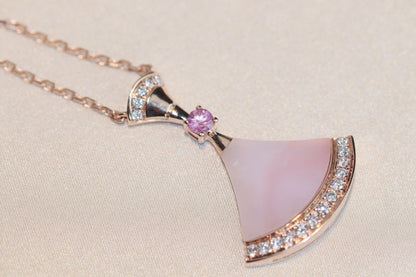 [⭐Aura]DREAM NECKLACE PINK MOP DIAMOND
