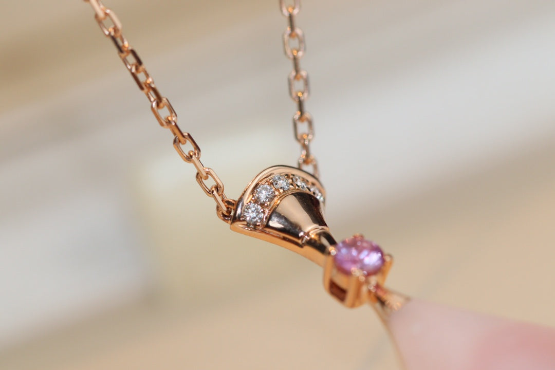[⭐Aura]DREAM NECKLACE PINK MOP DIAMOND