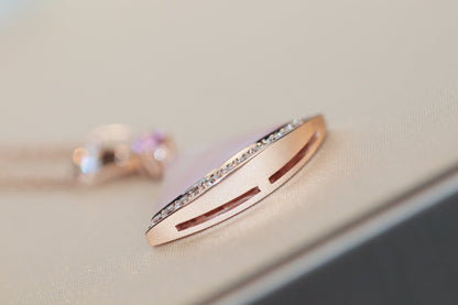 [⭐Aura]DREAM NECKLACE PINK MOP DIAMOND