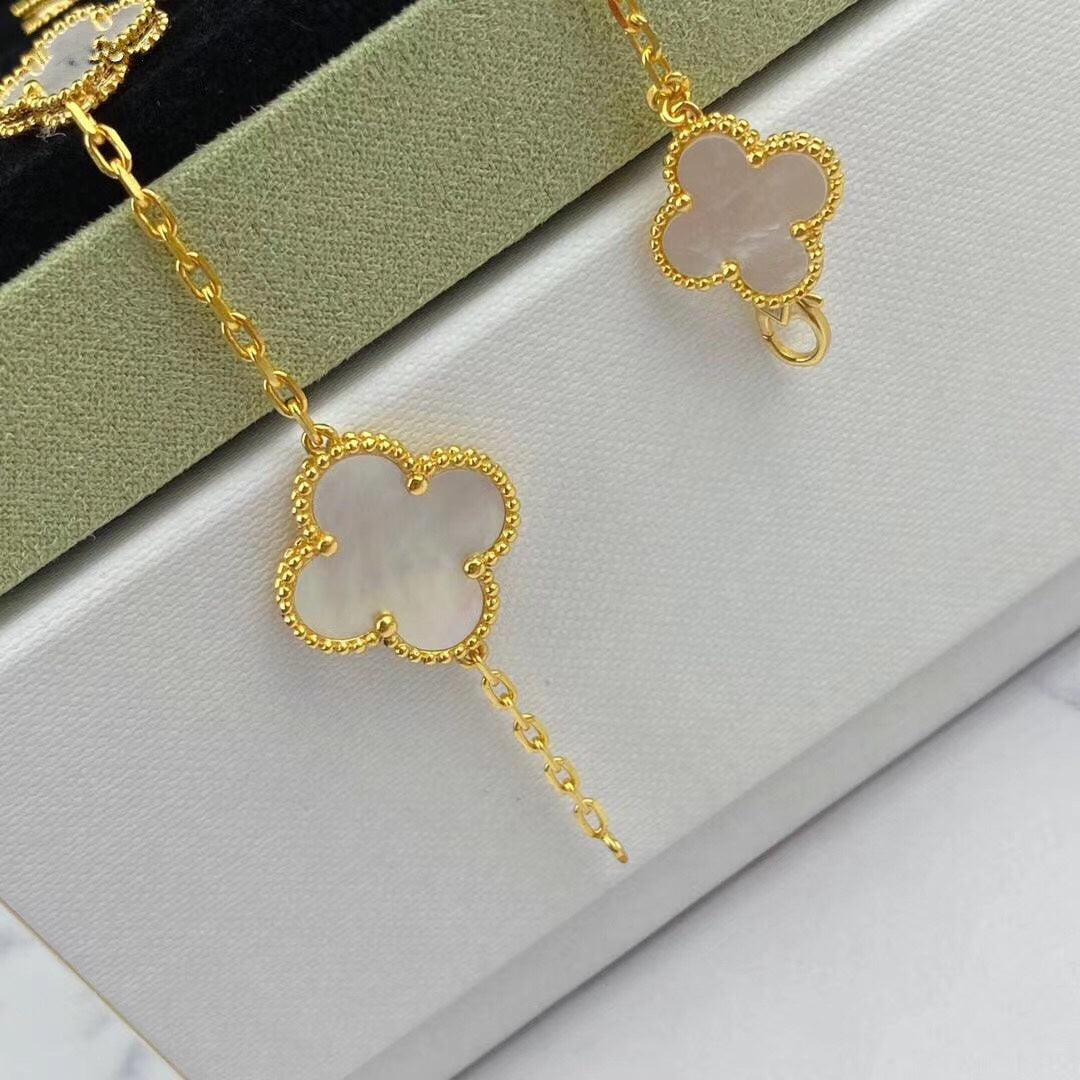 [⭐Aura]MAGIC CLOVER MOP GOLD BRACELET 5 MOTIFS