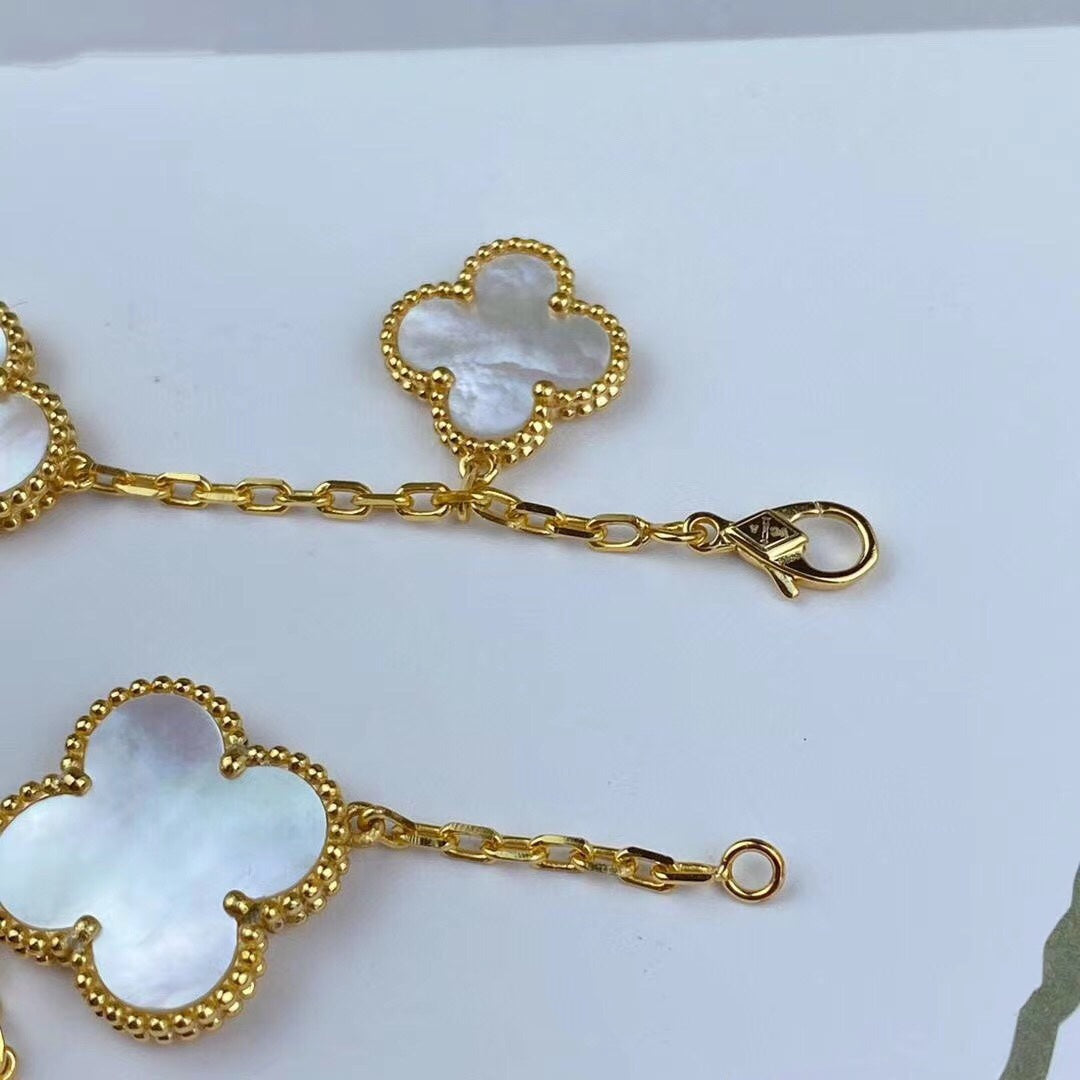 [⭐Aura]MAGIC CLOVER MOP GOLD BRACELET 5 MOTIFS