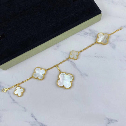 [⭐Aura]MAGIC CLOVER MOP GOLD BRACELET 5 MOTIFS