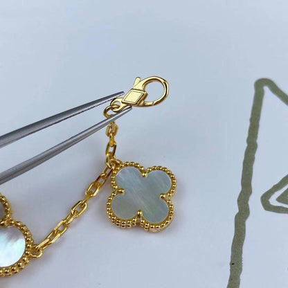 [⭐Aura]MAGIC CLOVER MOP GOLD BRACELET 5 MOTIFS