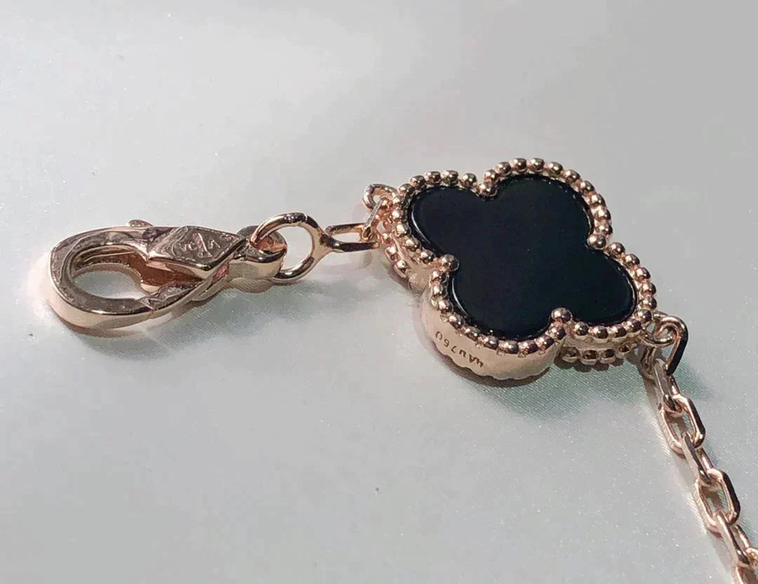 [⭐Aura]CLOVER 5 MOTIFS MULTICOLOR BRACELET