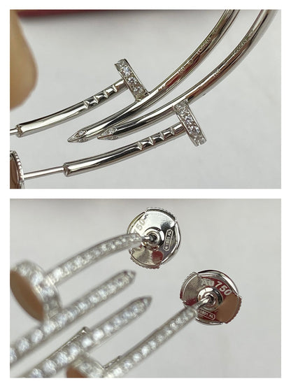 [⭐Aura]JUSTE EARRINGS FULL DIAMONDS 1.8MM