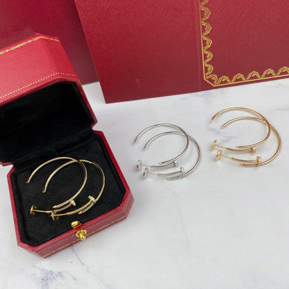 [⭐Aura]JUSTE EARRINGS FULL DIAMONDS 1.8MM