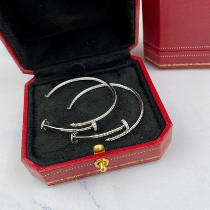 [⭐Aura]JUSTE EARRINGS FULL DIAMONDS 1.8MM