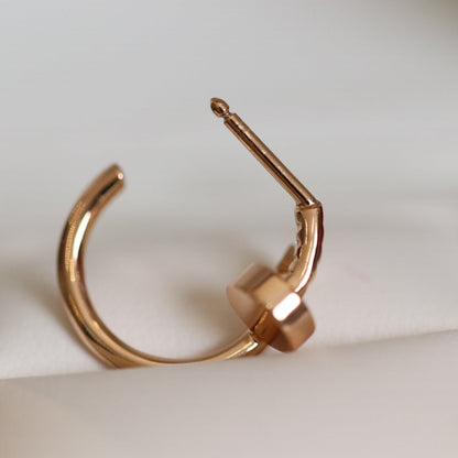 [⭐Aura]JUSTE EARRINGS PINK GOLD