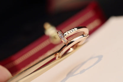 [⭐Aura]JUSTE RING 2.65MM PINK GOLD DIAMOND