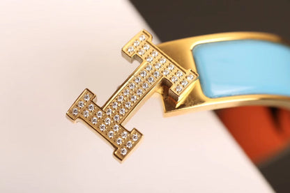 [⭐Aura]H CLOUD BLUE BRACELET GOLD DIAMOND
