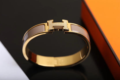 [⭐Aura]H BRACELET GOLD DIAMOND