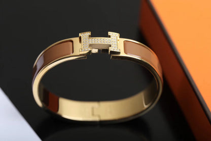[⭐Aura]H BRACELET GOLD DIAMOND