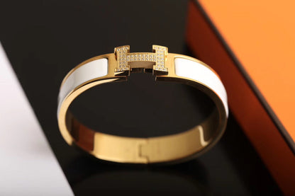 [⭐Aura]H BRACELET GOLD DIAMOND