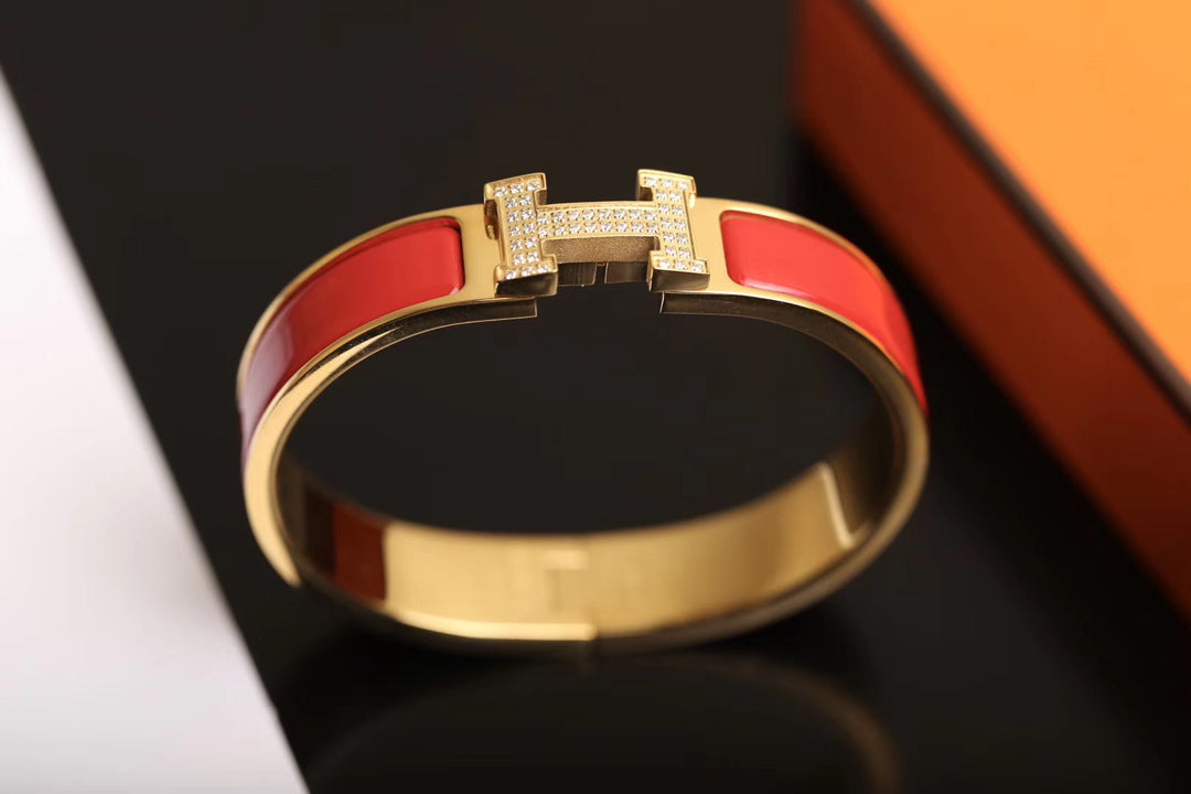 [⭐Aura]H BRACELET GOLD DIAMOND