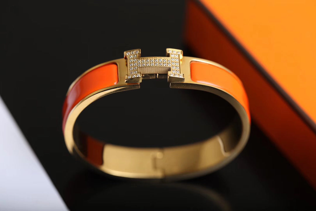 [⭐Aura]H BRACELET GOLD DIAMOND