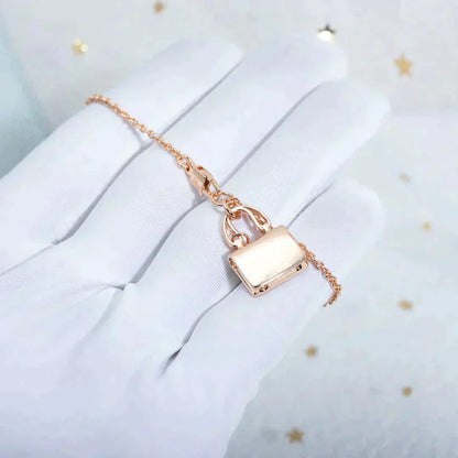 [⭐Aura]AMULETTE PEDANT ROSE GOLD NECKLACE