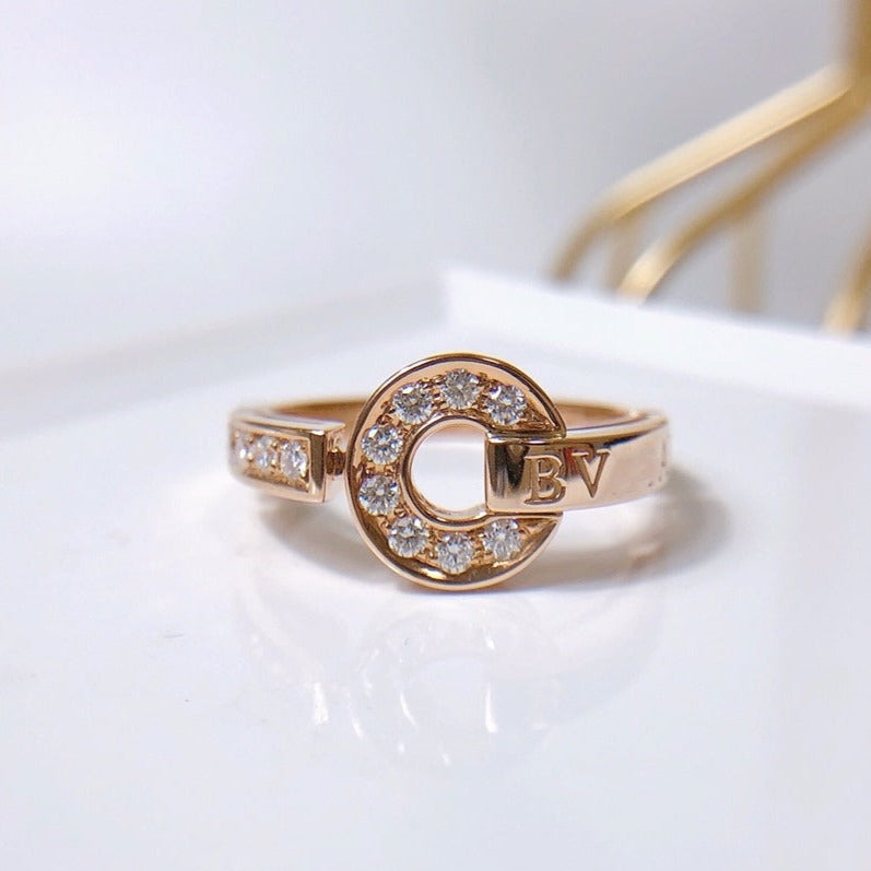 [⭐Aura]DREAM RING DIAMOND PINK GOLD