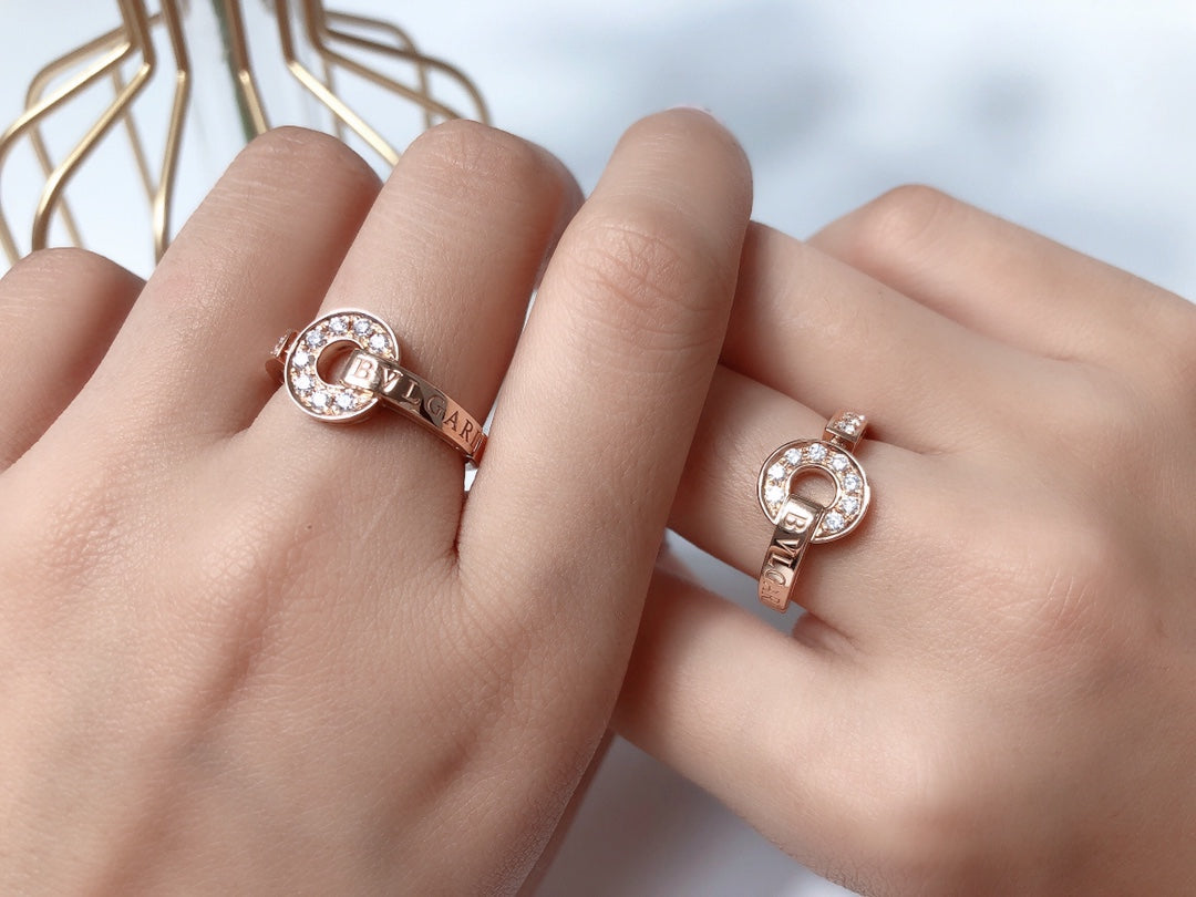 [⭐Aura]DREAM RING DIAMOND PINK GOLD