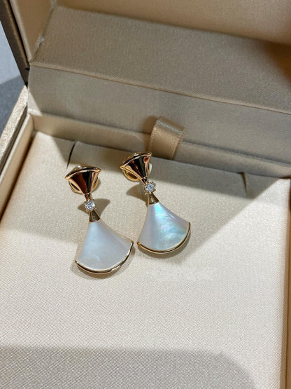 [⭐Aura]DREAM MOP 1 DIAMOND EARRINGS
