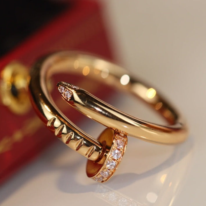 [⭐Aura]JUSTE RING 2.65MM GOLD DIAMOND
