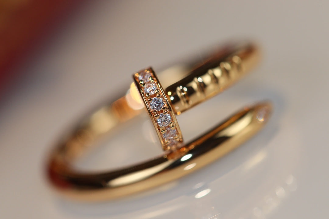 [⭐Aura]JUSTE RING 2.65MM GOLD DIAMOND