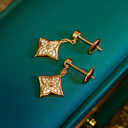 [⭐Aura]STAR DIAMONDS EARRINGS GOLD