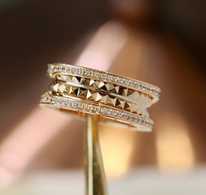 [⭐Aura]ZERO 1 GOLD DIAMOND RING