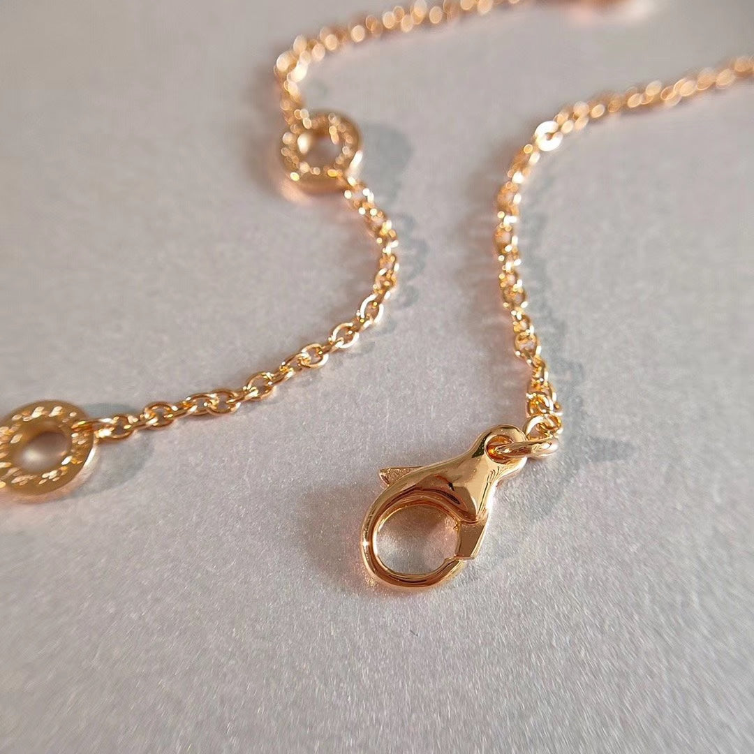 [⭐Aura]ZERO 1 NECKLACE PINK GOLD