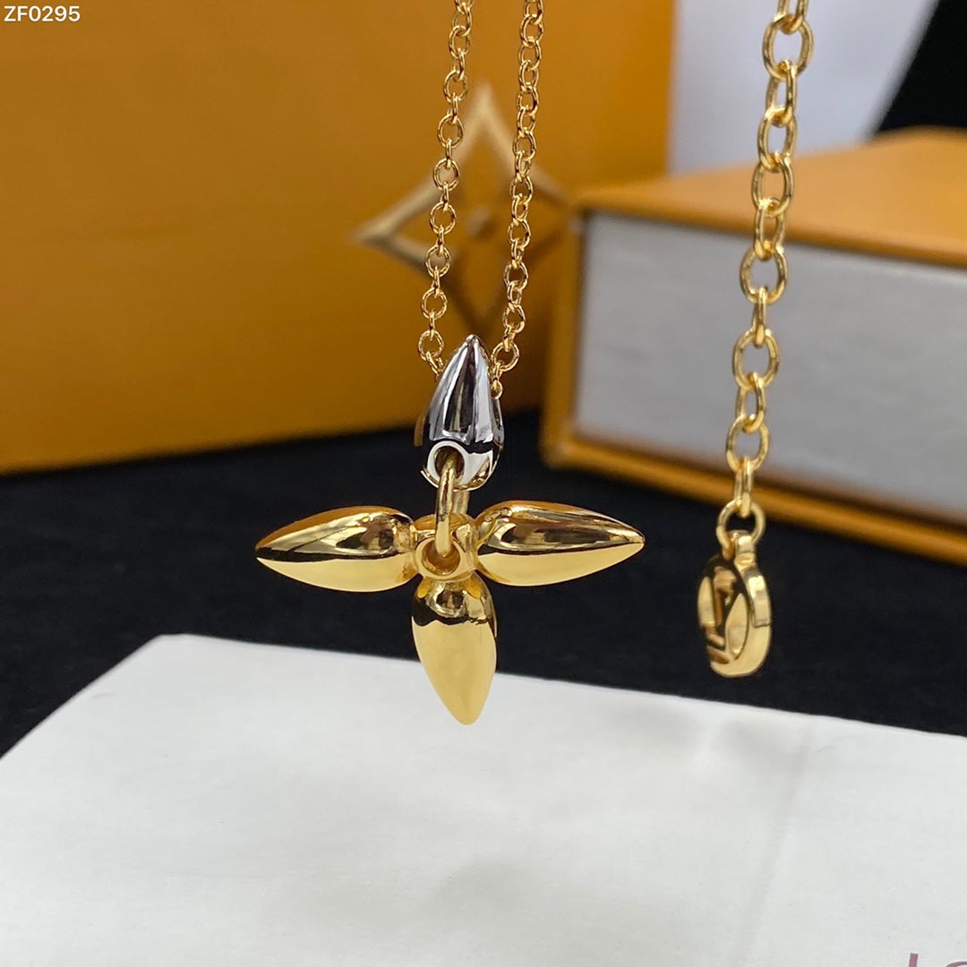 [⭐Aura]LOUISETTE PEDANT GOLD NECKLACE