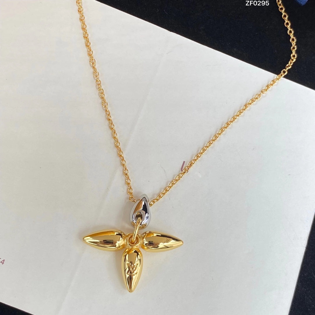 [⭐Aura]LOUISETTE PEDANT GOLD NECKLACE