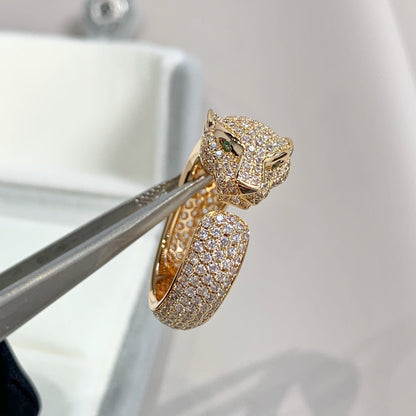 [⭐Aura]PANTHERE PINK GOLD DIAMOND RING