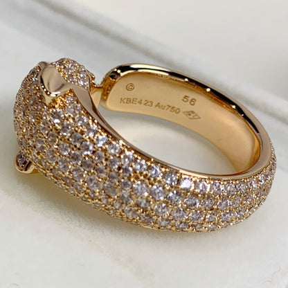 [⭐Aura]PANTHERE PINK GOLD DIAMOND RING
