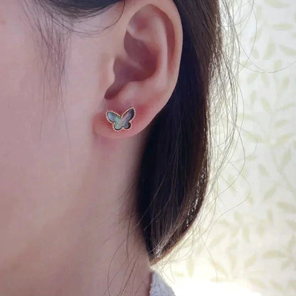 [⭐Aura]BUTTERFLY DARK MOP  EARRINGS