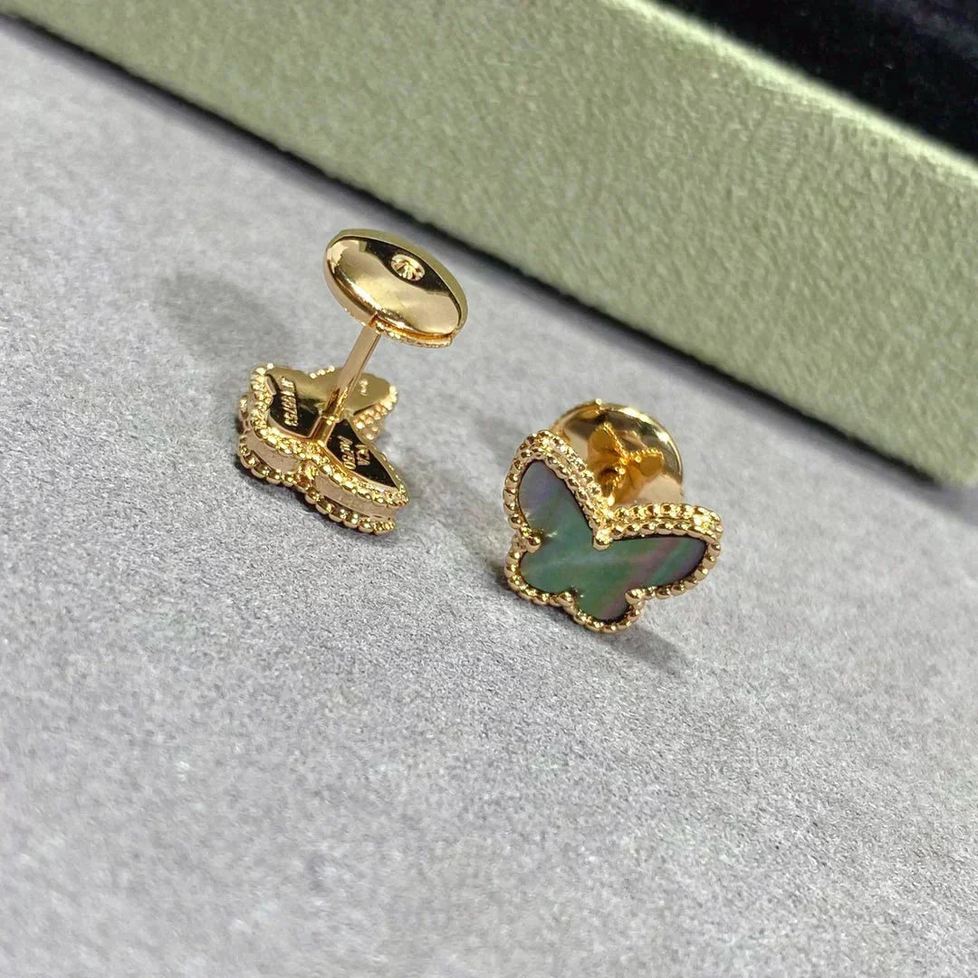[⭐Aura]BUTTERFLY DARK MOP  EARRINGS