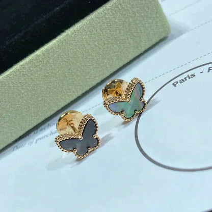 [⭐Aura]BUTTERFLY DARK MOP  EARRINGS