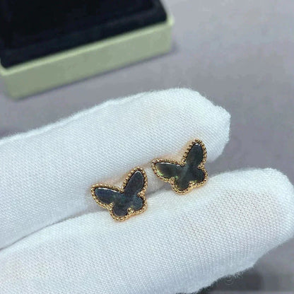 [⭐Aura]BUTTERFLY DARK MOP  EARRINGS