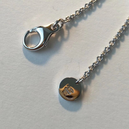 [⭐Aura]ZERO 1 BLACK CERAMIC SILVER NECKLACE