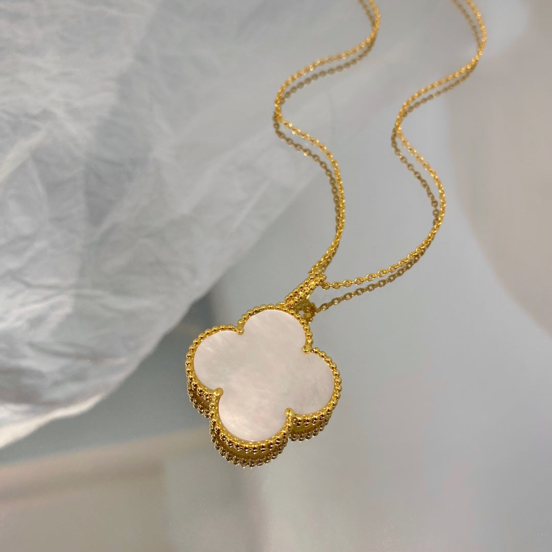 [⭐Aura]CLOVER 25MM MOP LARGE PENDANT NECKLACE