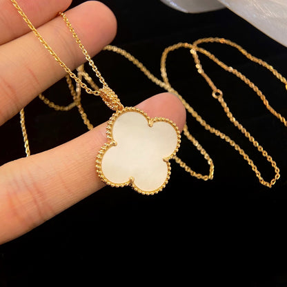 [⭐Aura]CLOVER 25MM MOP LARGE PENDANT NECKLACE