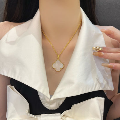 [⭐Aura]CLOVER 25MM MOP LARGE PENDANT NECKLACE
