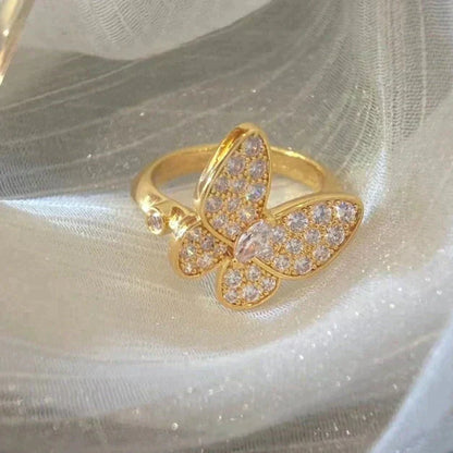 [⭐Aura]BUTTERFLY DIAMOND RING