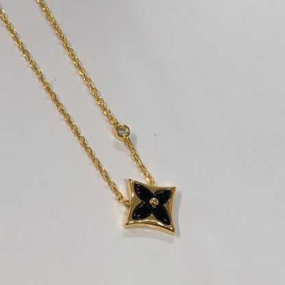 [⭐Aura]STAR BLACK MOP NECKLACE