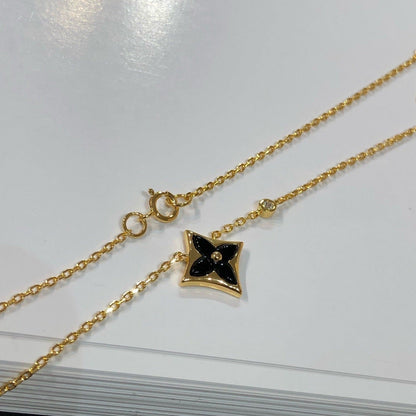 [⭐Aura]STAR BLACK MOP NECKLACE