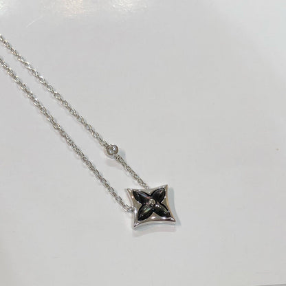 [⭐Aura]STAR BLACK MOP NECKLACE