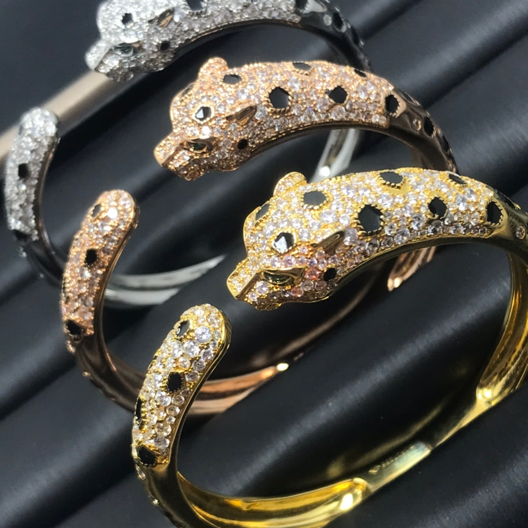 [⭐Aura]PANTHERE BIG BRACELET DIAMONDS