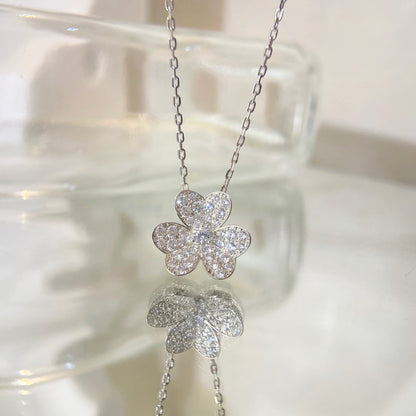 [⭐Aura]FLOWER DIAMOND NECKLACE