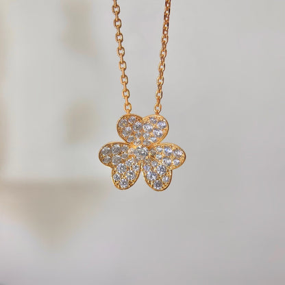 [⭐Aura]FLOWER DIAMOND NECKLACE